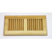 4" x 10" Surface Mount Horizontal Bamboo Wood Vent in Natural