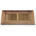 2" x 10" x 3/4" Flush Mount Walnut Wood Vent in Natural