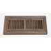 2" x 12" x 3/4" Flush Mount Unfinished Walnut Wood Vent