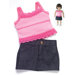 American Girl Dolls Rendezvous Outfit with Skirt and Tank Top