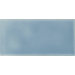 Hand-Painted Ceramic 3" x 6" Glazed Two Side Bullnose - Left in Cancun