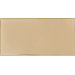 Hand-Painted Ceramic 3" x 6" Glazed Two Side Bullnose - Left in Crema