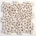 Decorative Pebbles 12" x 12" Interlocking Mesh Tile in Raja White