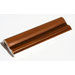 Hand-Painted Ceramic 2" x 6" Glazed Chair Rail in Russet