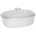 French White 2 1/2-Qt. Oval Casserole