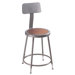 Height Adjustable Stool with Backrest