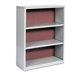 Value Mate Series Bookcase, 3 Shelves, 31-3/4w x 13-1/2d x 41h, Gray                                                         
