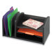 Three Shelf Organizer with Three Slots in Black