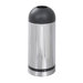 Reflections Open Top Dome Receptacle with Black Accent in Chrome