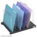 Six Section Adjustable Wire Rack in Black (Set of 6)