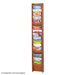 Eighteen Pocket Wood Magazine Rack