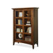 Falls Village Sliding Door Bookcase in Distressed Heritage Cherry