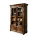 Bristol Court Sliding Door Bookcase in Cognac Cherry