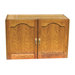 2 Door Oak Wine Cooler Credenza with Furniture Trim