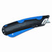 Box Cutter Knife with Shielded Blade, Black/Blue