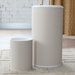 Raine Round Hamper with Wastebasket Set