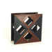 Cigar Room Leather Covered Wine Holder