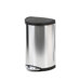 Semi-Round Step Trash Can with Plastic Lid