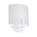 Scudo 7" One Light Wall Sconce with Satin White Metal Shade in Satin White