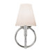Alu One Light Wall Sconce in Polished Nickel