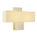 Ombra Two Light ADA Wall Sconce in Satin Nickel