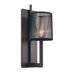 Silhouette One Light Wall Sconce in Satin Black