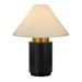Tondo Alto 38" Four Light Table Lamp in Natural Brass and Black
