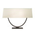 Brava Two Light Table Lamp in Bronze Forged Iron