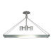 Handkerchief 3 Light Rectangle Foyer Pendant