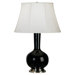Genie Table Lamps with Antique Silver Base