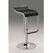 21"-31" Leatherette Swivel Barstool in Black