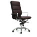 High Back Leatherette Padded Office Chair with Chrome Base