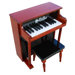 Traditional Spinet Piano in Mahogany and Black