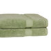 Grower's Collection 100% Zero-Twist Supima Cotton 2-Piece Oversized Bath Sheet/Towel Set, Sage