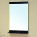 Ramsey Solid Wood Framed Mirror in Black