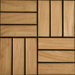 SAMPLE - Teak Interlocking Parquet Deck Tiles in Select