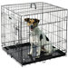 Folding Pet Crate Kennel Wire Cage for Dogs Cats or Rabbits
