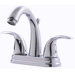 Centerset Bathroom Faucet with Double Handles