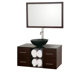 Abba 36" Wall-Mounted Bathroom Vanity Set in Espresso