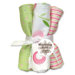 Tulip Four Piece Terry Burp Cloth Set