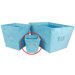 Groovy Love Small Fabric Storage Bin in Turquoise