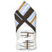 Max Growth Chart Baby Blanket in Blue Stripes