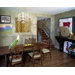 Pura Vida I Rain Drop Teak Panel in Natural with Gold Drops