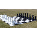 Garden Chessmen on Chess Board