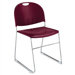 Compact Stacking Chair with Chrome Frame