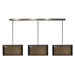 Nikko 9 Light Island / Billiard Light with Organza shade