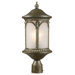 Hampton 1 Light Outdoor Post Lantern with Metal Frame
