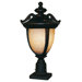 Winchester 3 Light Outdoor Post Light in Black Gold