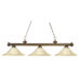 Riviera 3 Light Billiard Pendant