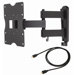 Articulating LCD Wall Mount for 18" to 40" Screens in Hi-Gloss Black